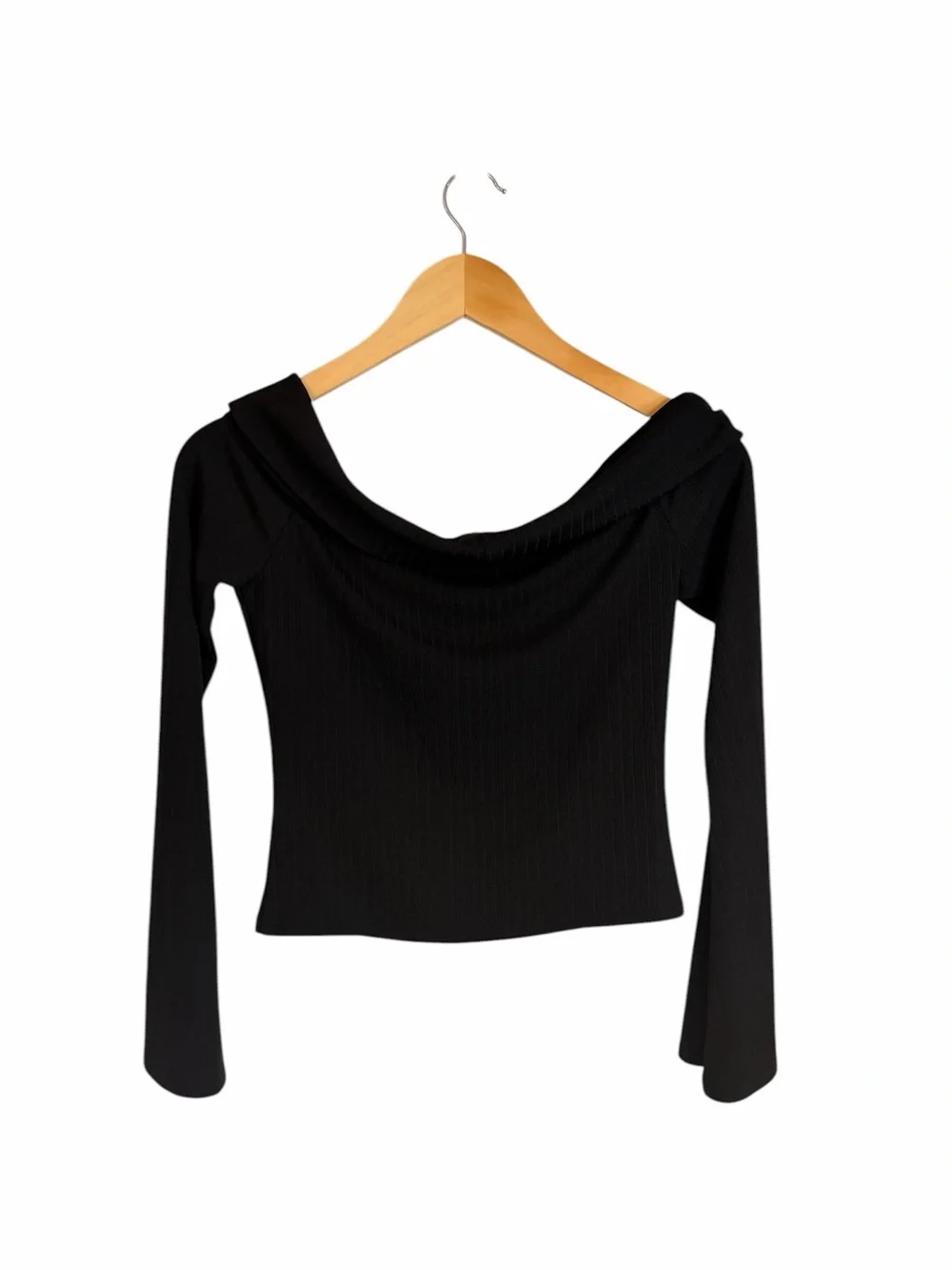 Revolve Lovers and Friends Black Fletcher Top Ribbed Women’s Size Medium NWT - Picture 4 of 11